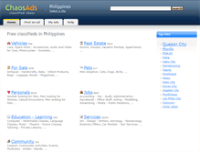 Tablet Screenshot of chaosads.ph