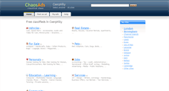 Desktop Screenshot of caerphilly.chaosads.co.uk
