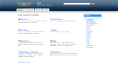 Desktop Screenshot of essex.chaosads.co.uk