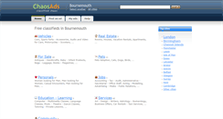 Desktop Screenshot of bournemouth.chaosads.co.uk