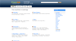 Desktop Screenshot of cambridge.chaosads.co.uk
