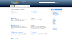 Desktop Screenshot of belfast.chaosads.co.uk