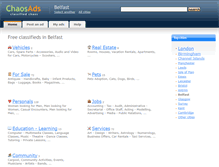 Tablet Screenshot of belfast.chaosads.co.uk