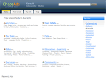 Tablet Screenshot of karachi.chaosads.pk