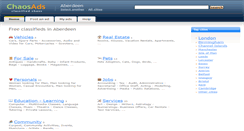 Desktop Screenshot of aberdeen.chaosads.co.uk